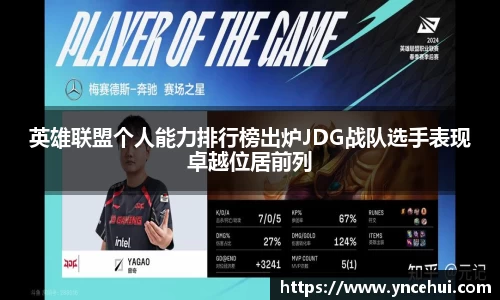 英雄联盟个人能力排行榜出炉JDG战队选手表现卓越位居前列