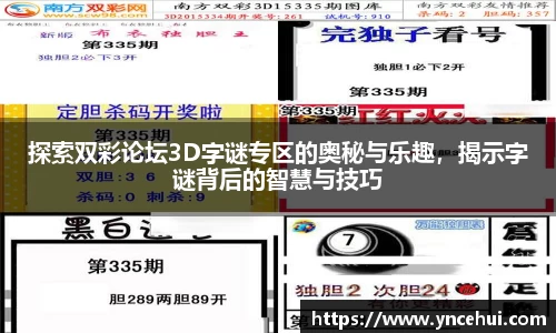 探索双彩论坛3D字谜专区的奥秘与乐趣，揭示字谜背后的智慧与技巧